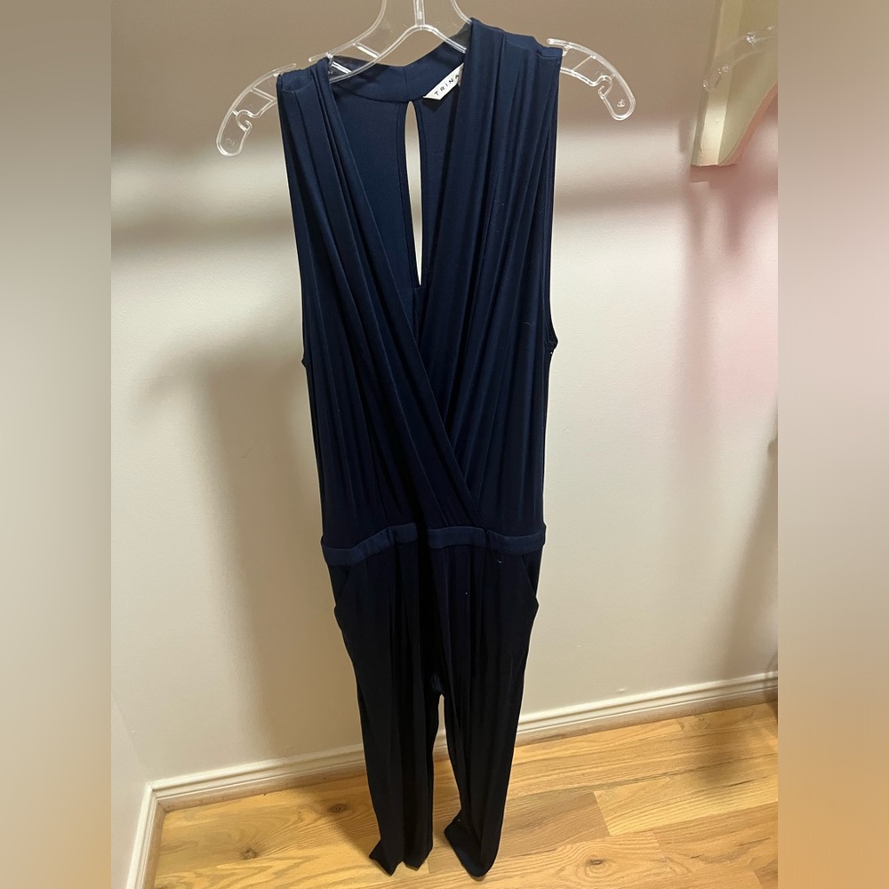 Trina Turk Navy Jumpsuit Size L